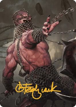 Chain Devil Art Card (Gold-Stamped Signature) trading card from Art Series: Commander Legends: Battle for Baldur's Gate Chain Devil Art Card (Gold-Stamped Signature) - Art Series: Commander Legends: Battle for Baldur's Gate Magic: The Gathering trading card
