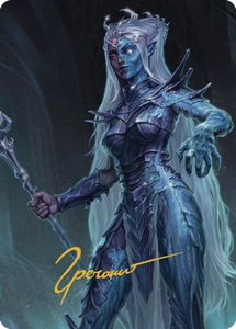 Doppelganger Art Card (Gold-Stamped Signature) - Art Series: Commander Legends: Battle for Baldur's Gate (ASCLB) #12 - Special Magic: The Gathering Trading Card