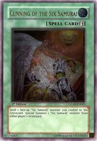 Cunning of the Six Samurai (UTR) - Gladiator's Assault (GLAS) #GLAS-EN061 - Ultimate Rare YuGiOh Trading Card