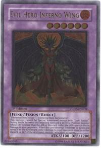 Evil Hero Inferno Wing (UTR) - Gladiator's Assault YuGiOh trading card