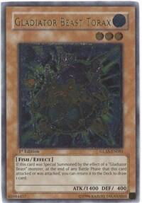 Gladiator Beast Torax (UTR) - Gladiator's Assault (GLAS) #GLAS-EN081 - Ultimate Rare YuGiOh Trading Card