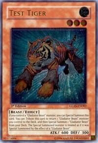 Test Tiger (UTR) - Gladiator's Assault (GLAS) #GLAS-EN082 - Ultimate Rare YuGiOh Trading Card