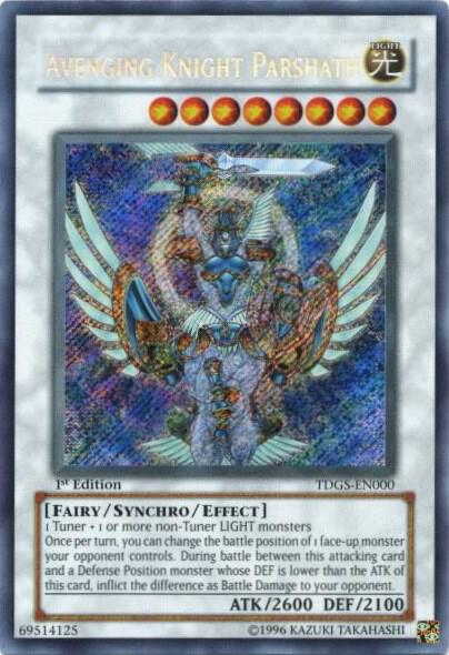 Avenging Knight Parshath - The Duelist Genesis YuGiOh trading card