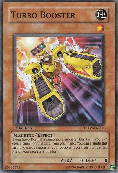 Turbo Booster trading card from The Duelist Genesis Turbo Booster - The Duelist Genesis YuGiOh trading card