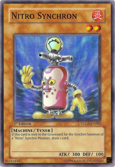 Nitro Synchron trading card from The Duelist Genesis Nitro Synchron - The Duelist Genesis YuGiOh trading card