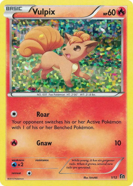 Vulpix - 1/12 - McDonald's Promos 2016 Pokémon trading card