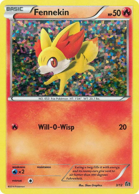 Fennekin - 3/12 - McDonald's Promos 2016 Pokémon trading card