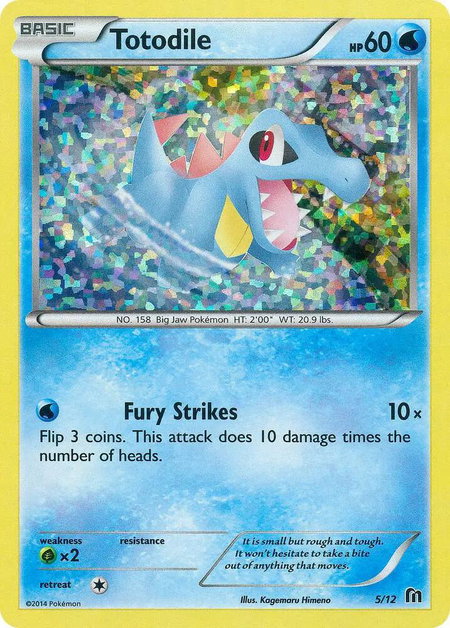 Totodile - 5/12 - McDonald's Promos 2016 Pokémon trading card