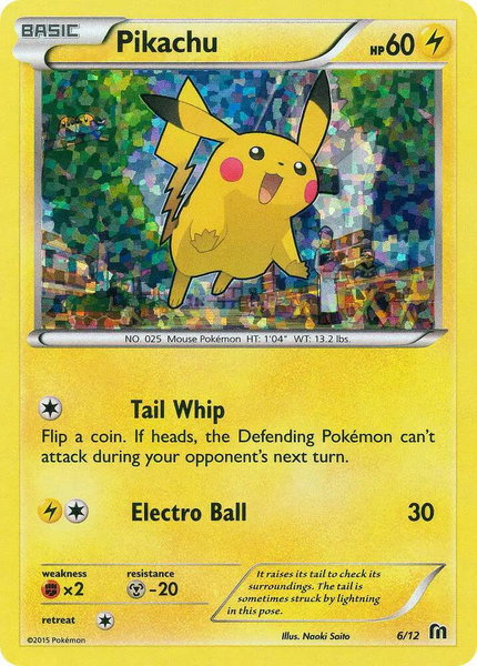 Pikachu - 6/12 - McDonald's Promos 2016 Pokémon trading card