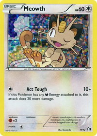 Meowth - 11/12 - McDonald's Promos 2016 (MCD16) #011/012 - Rare Pokémon Trading Card