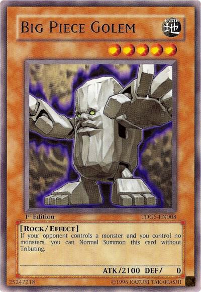 Big Piece Golem trading card from The Duelist Genesis Big Piece Golem - The Duelist Genesis YuGiOh trading card