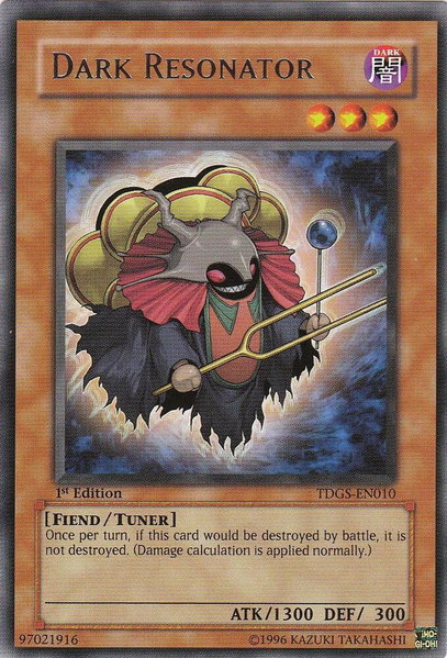 Dark Resonator trading card from The Duelist Genesis Dark Resonator - The Duelist Genesis YuGiOh trading card
