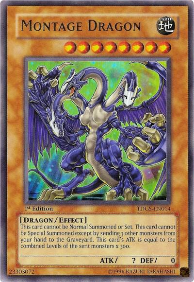 Montage Dragon trading card from The Duelist Genesis Montage Dragon - The Duelist Genesis YuGiOh trading card