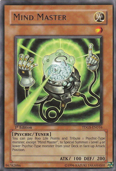 Mind Master trading card from The Duelist Genesis Mind Master - The Duelist Genesis YuGiOh trading card