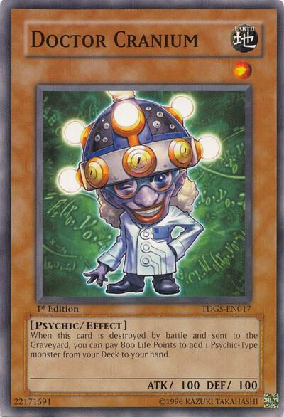 Doctor Cranium trading card from The Duelist Genesis Doctor Cranium - The Duelist Genesis YuGiOh trading card