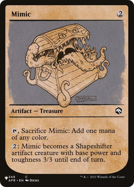 Mimic (Showcase) - The List Reprints Magic: The Gathering trading card
