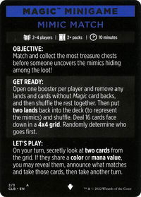 Magic Minigame: Mimic Match - Commander Legends: Battle for Baldur's Gate (CLB) #2 - Special Magic: The Gathering Trading Card