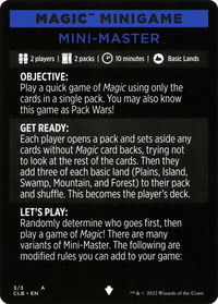 Magic Minigame: Mini-Master - Commander Legends: Battle for Baldur's Gate (CLB) #3 - Special Magic: The Gathering Trading Card