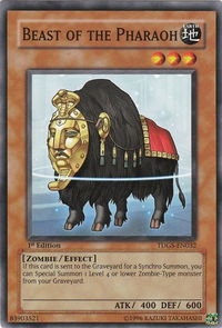 Beast of the Pharaoh - The Duelist Genesis (TDGS) #TDGS-EN032 - Common / Short Print YuGiOh Trading Card