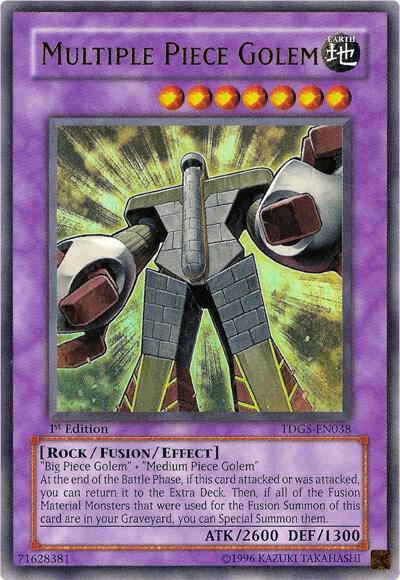 Multiple Piece Golem - The Duelist Genesis YuGiOh trading card