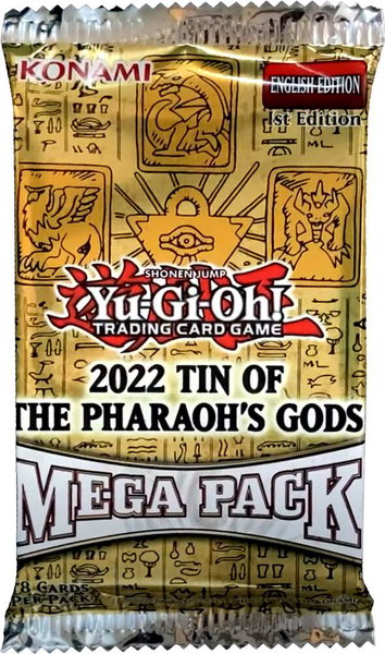 2022 Tin of the Pharaoh's Gods Mega Pack - 2022 Tin of the Pharaoh's Gods YuGiOh trading card