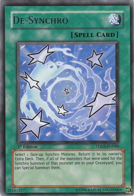 De-Synchro - The Duelist Genesis YuGiOh trading card