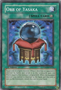 Orb of Yasaka - The Duelist Genesis (TDGS) #TDGS-EN055 - Common / Short Print YuGiOh Trading Card