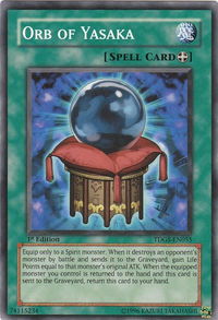 Orb of Yasaka - The Duelist Genesis (TDGS) #TDGS-EN055 - Common / Short Print YuGiOh Trading Card