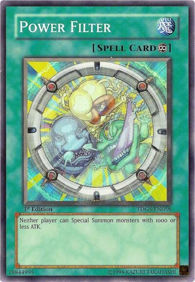 Power Filter trading card from The Duelist Genesis Power Filter - The Duelist Genesis YuGiOh trading card