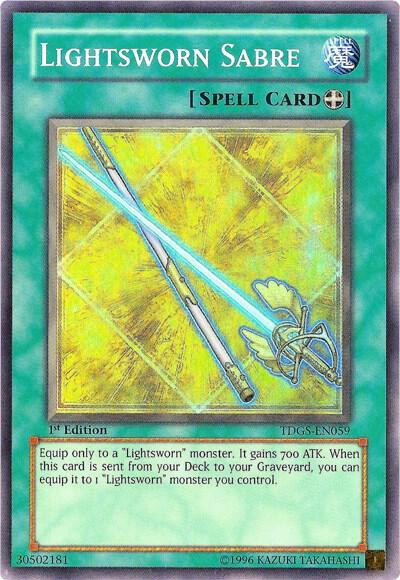 Lightsworn Sabre trading card from The Duelist Genesis Lightsworn Sabre - The Duelist Genesis YuGiOh trading card