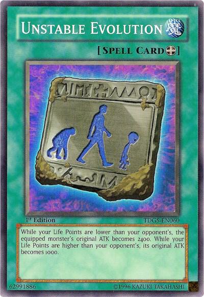 Unstable Evolution trading card from The Duelist Genesis Unstable Evolution - The Duelist Genesis YuGiOh trading card