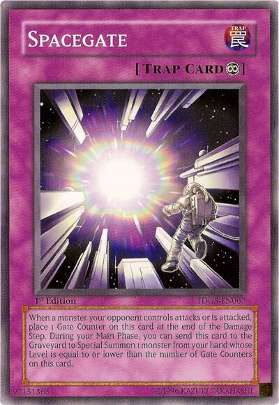 Spacegate trading card from The Duelist Genesis Spacegate - The Duelist Genesis YuGiOh trading card