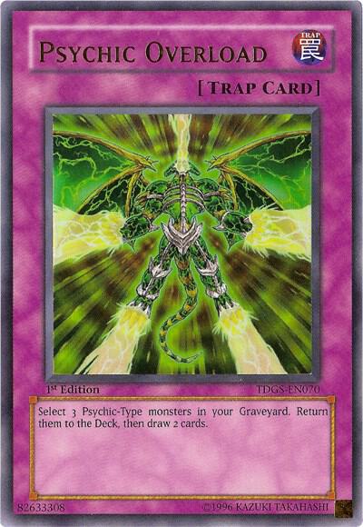 Psychic Overload trading card from The Duelist Genesis Psychic Overload - The Duelist Genesis YuGiOh trading card