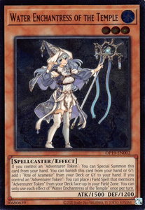 Water Enchantress of the Temple (UTR) - OTS Tournament Pack 19 (OP19) #OP19-EN002 - Ultimate Rare YuGiOh Trading Card