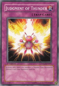 Judgment of Thunder - The Duelist Genesis (TDGS) #TDGS-EN077 - Common / Short Print YuGiOh Trading Card