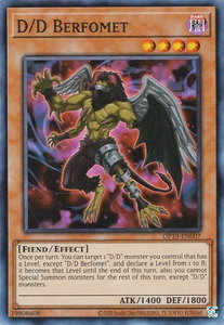 D/D Berfomet - OTS Tournament Pack 19 (OP19) #OP19-EN007 - Super Rare YuGiOh Trading Card
