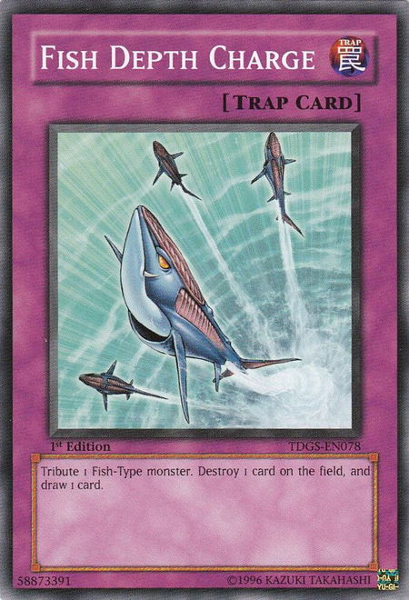 Fish Depth Charge - The Duelist Genesis YuGiOh trading card