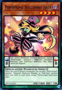 Performapal Skullcrobat Joker - OTS Tournament Pack 19 (OP19) #OP19-EN021 - Common / Short Print YuGiOh Trading Card