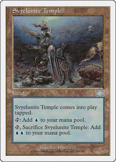Svyelunite Temple - Classic Sixth Edition Magic: The Gathering trading card