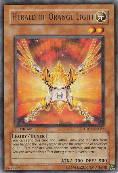 Herald of Orange Light - The Duelist Genesis YuGiOh trading card