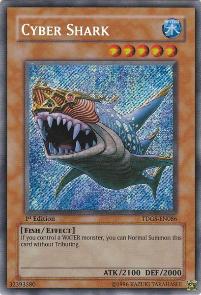 Cyber Shark trading card from The Duelist Genesis Cyber Shark - The Duelist Genesis YuGiOh trading card