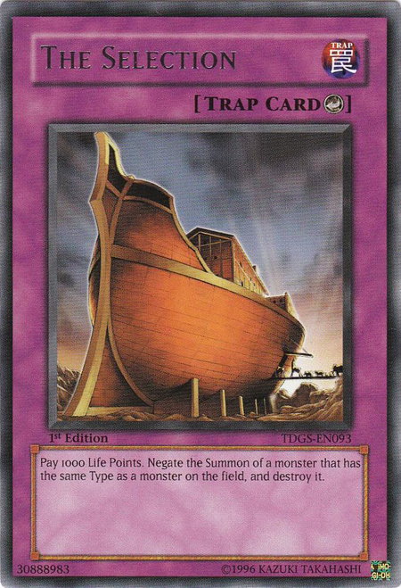 The Selection - The Duelist Genesis YuGiOh trading card