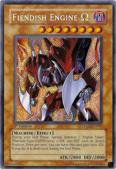 Fiendish Engine Omega - The Duelist Genesis YuGiOh trading card