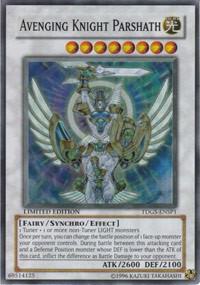 Avenging Knight Parshath (TDGS-ENSP1) trading card from The Duelist Genesis Avenging Knight Parshath (TDGS-ENSP1) - The Duelist Genesis YuGiOh trading card
