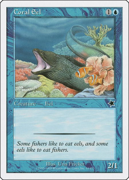 Coral Eel - Starter 1999 Magic: The Gathering trading card