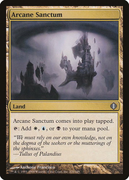 Arcane Sanctum - Shards of Alara Magic: The Gathering trading card