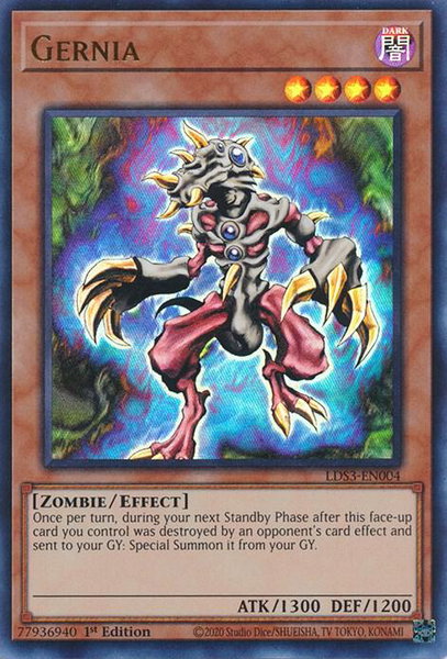 Gernia trading card from Legendary Duelists: Season 3 Gernia - Legendary Duelists: Season 3 YuGiOh trading card