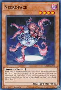 Necroface - Legendary Duelists: Season 3 (LDS3) #LDS3-EN006 - Common / Short Print YuGiOh Trading Card