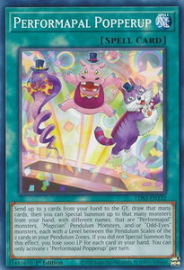 Performapal Popperup - Legendary Duelists: Season 3 (LDS3) #LDS3-EN132 - Common / Short Print YuGiOh Trading Card
