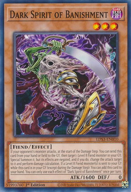 Dark Spirit of Banishment - Legendary Duelists: Season 3 YuGiOh trading card